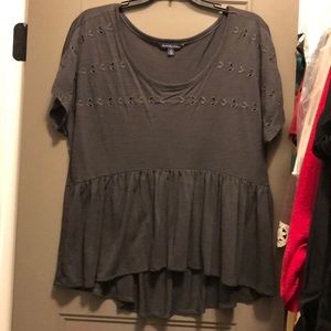 Dark grey top from AE